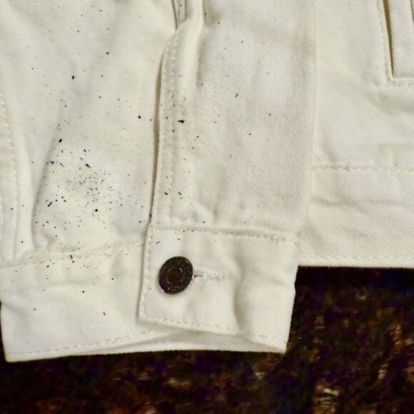 Wren + Glory - Rare White Denim - “It’ll Be All Right” - hand painted with - Picture 4 of 9